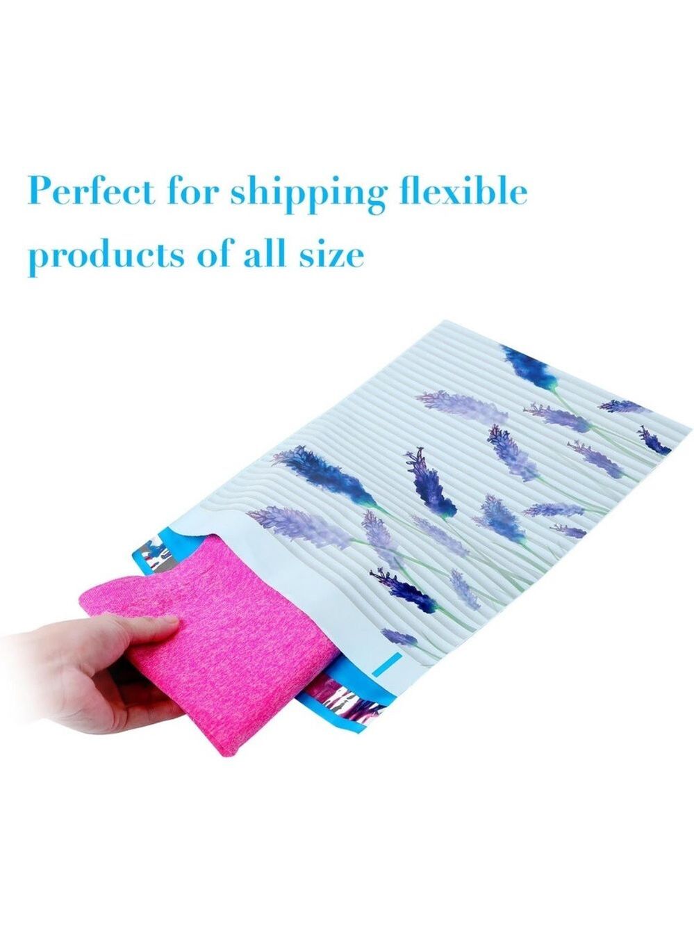 25 10X13 Poly Mailers Lavender Flowers Shipping Envelopes Bags PRICE IS FIRM - Picture 8 of 11